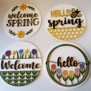 Variety of Door hanging signs