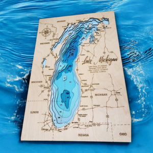 Lake Michigan Depth Map