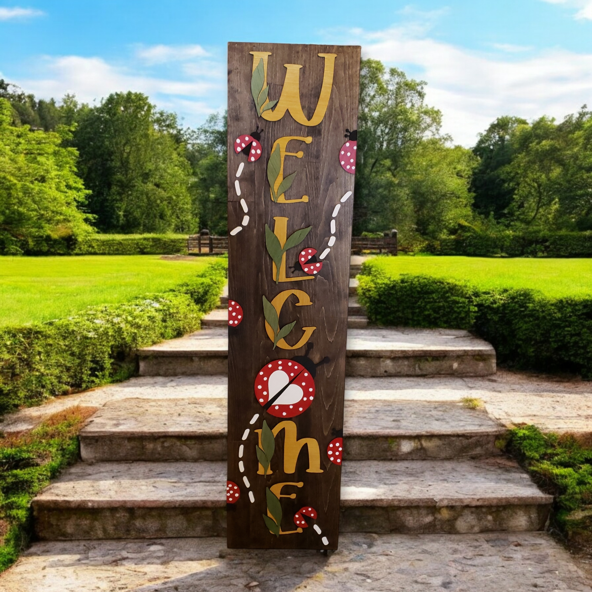 Lady bug Porch Sign